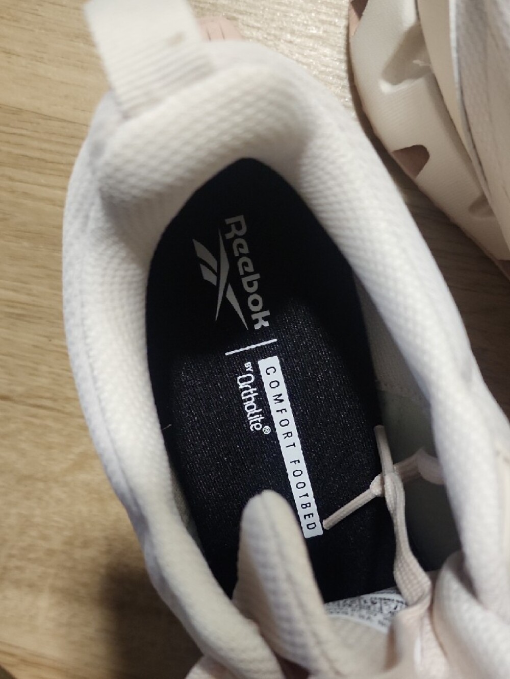 Reebok Light Pink and Beige Women's Sneakers - Picture 2 of 6